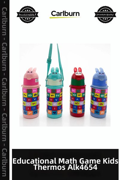 Carlburn Educational Math Game Kids Thermos Nursery Accessory Daily Use for S...