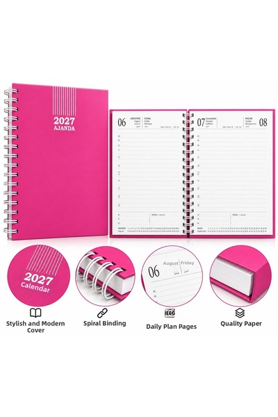 Pars Hard Cover Spiral 17X24 Agenda 2027 Lined
