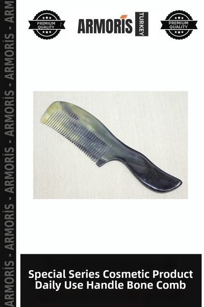 Armoris Special Series Cosmetic Product Daily Use Bone Comb with Handle