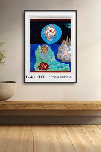 HOMEPACK Paul Klee Painting in the Land of Precious Stones Framed Poster Mode...