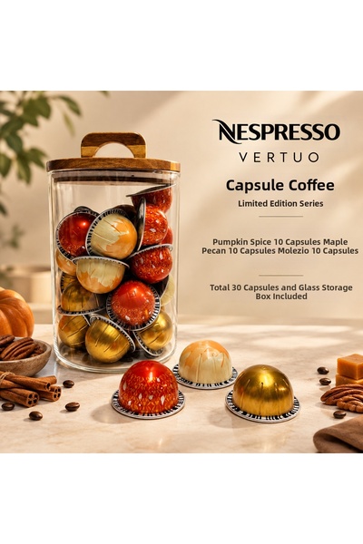 Nespresso Vertuo Limited Edition Capsule Coffee Series 30-Pack with Gift