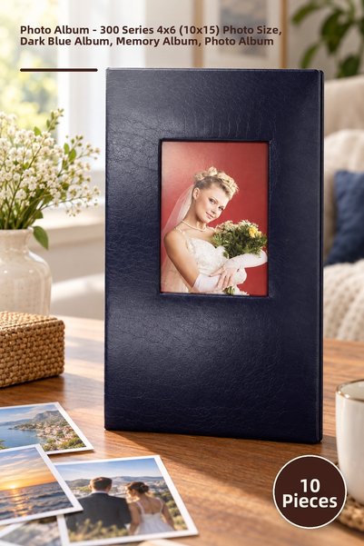 Yenilig 10 ألبومات صور - ألبوم صور بحجم 4X6 (10X15) بـ 300 صورة، ألبوم ذكريات...