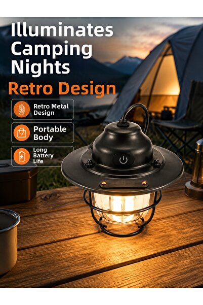Lisinya Decorative and Functional Portable Camping Night Light -
