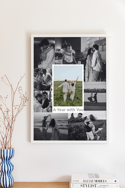 tablodea Photo printed valentine's day gift framed poster td anniversary gift...