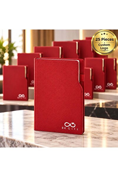 Bk Gift 25 قطعة من مفكرة 374 ثيرمو ديري جلد مخصصة لشعارك 2027 - مفكرة يومية ل...