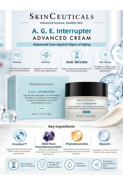 SkinCeuticals A.G.E. Interrupter Advanced 48 ml – Intensive Moisturizing and ...