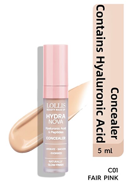 Lollis Hydra Nova Hyaluronic Acid and Peptide Concealer Moist Finish Under-Ey...
