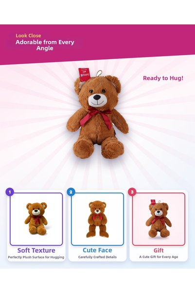 ATABY Casual Bear 46 cm Brown 4564K
