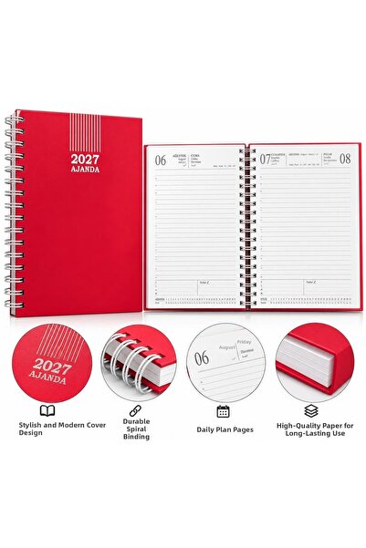 Pars Hard Cover Spiral 17X24 Agenda 2027 Lined