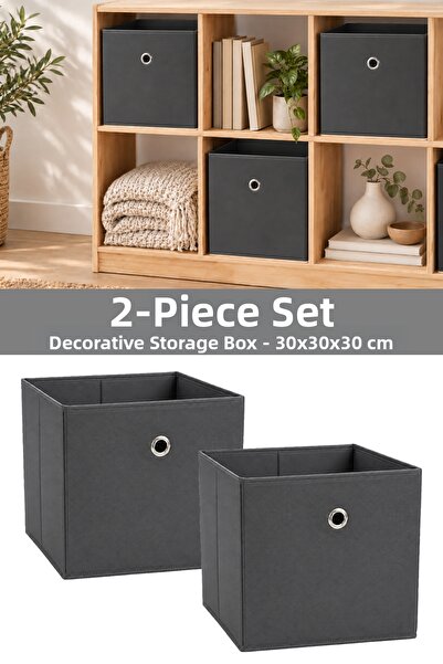 Meleni Home 2 Pieces of In-Cabinet Organizer - Laundry Toy Storage Box Basket...