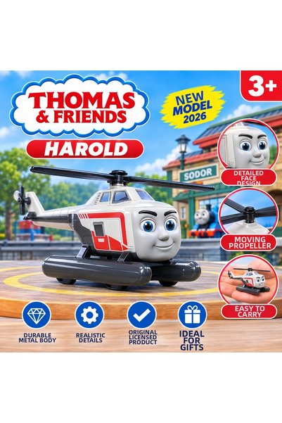 THOMAS & Friends Harold White Red Toy Helicopter Single 2026 – 3+