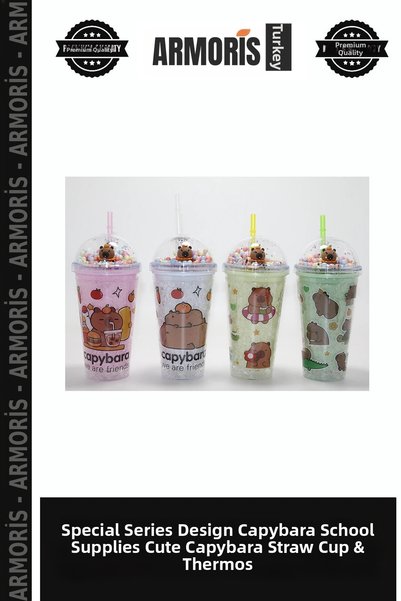 Armoris Special Series Designed Water Bottle School Supplies Cute Capybara Ca...
