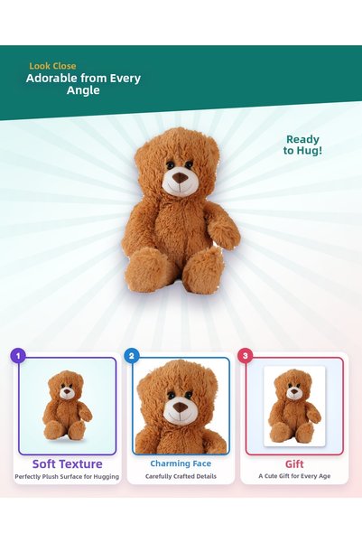 ATABY Puffy Casual Bear 45 cm Brown 1216