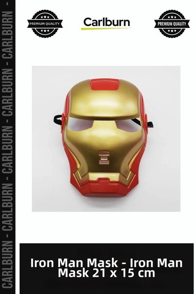 Carlburn Iron Man Mask - Iron Man Mask 21X15 cm Toy Movie Character Entertain...