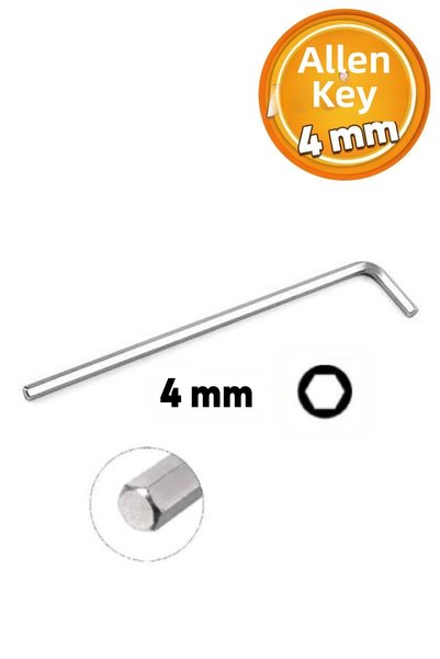Generic Brand Allen Allen Wrench 4 mm Hexagonal Screw Nut Tightening Removal