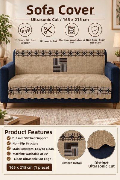 ALANUR Multi-Purpose Velvet Sofa Cover with Non-Slip Sponge 165X215 cm Modern Bohemian Sofa Bed Throw Picnic Tablecloth Alk3