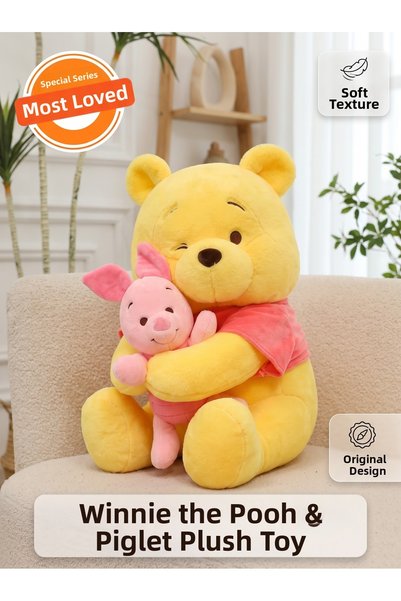 Petish Plush Bear Winnie and Piglet 2 in 1
