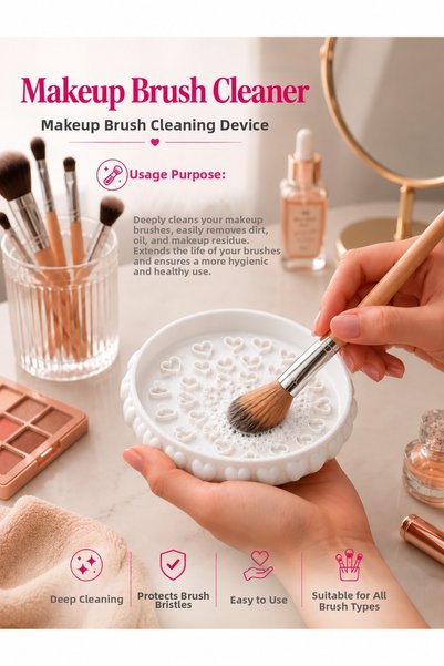 Filkorium3D Makeup Brush Cleaning Device – Practical Cleaner for Deep Cleanin...