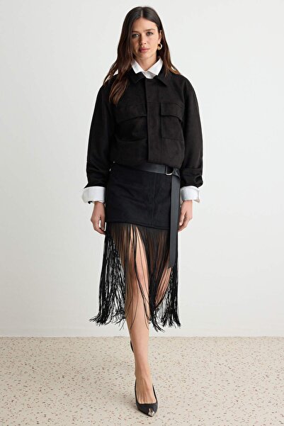 Trendyol Collection Fustă neagră TWOAW27ET00174