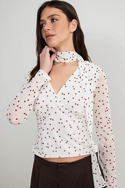 Trendyol Collection Bluză Ecru TWOAW27BZ00383