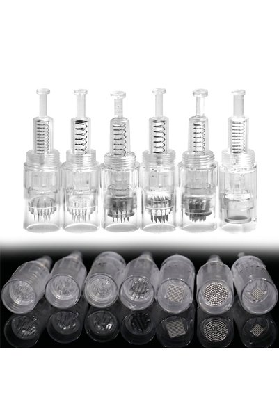 Choice 10pcs 42pin 5/10/20pcs Derma Pen Screw Cartridge Micro Needles Microne...