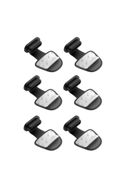 Choice Black 6pc USB C Anti-Lost Dust Plug - Silicone Detachable Adhesive Des...