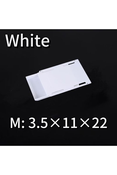 Choice white-M-1pcs Hidden Storage Box Desk Storage Drawer Self-Adhesive Plas...
