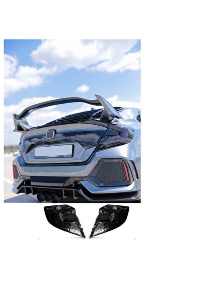 X POWER TUNİNG HONDA CİVİC FC5 2016-2021 SİYAH OMURGA LEDLİ ARKA STOP
