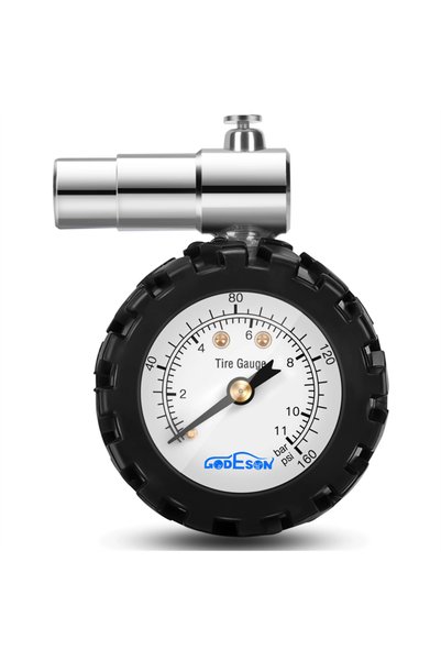 Choice 160psi Bicycle Tire Pressure Gauge 160PSI Mechanical Pointer Tire Pres...