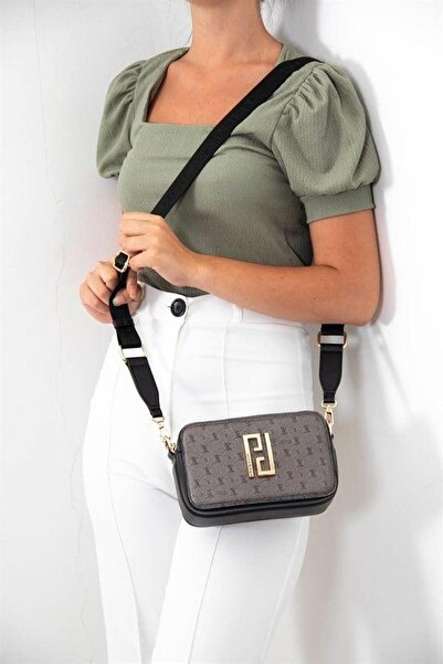 Silver Polo Platinum - Black Sp1078 Women's Crossbody Bag