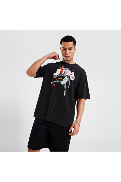 Nike Jordan Brand Erkek T-shırt Oversize Kesim Eskitme Görünümlü