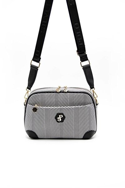 Silver Polo Silver & Polo Black White - Culoare neagră Sp1094 Geantă crossbod...