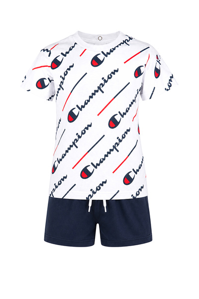 Champion طقم تي شيرت وشورت للأطفال 3070656-Wl001