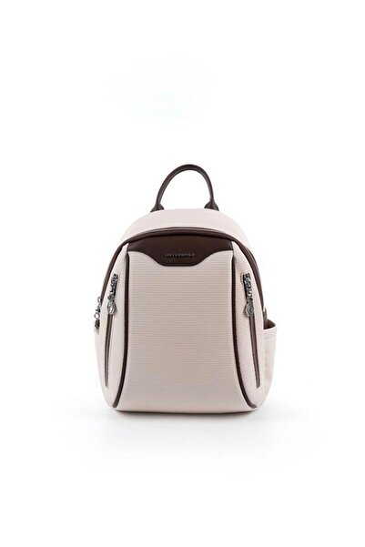 Silver Polo Rucsac de damă Silver & Polo Beige - Maro Sp906