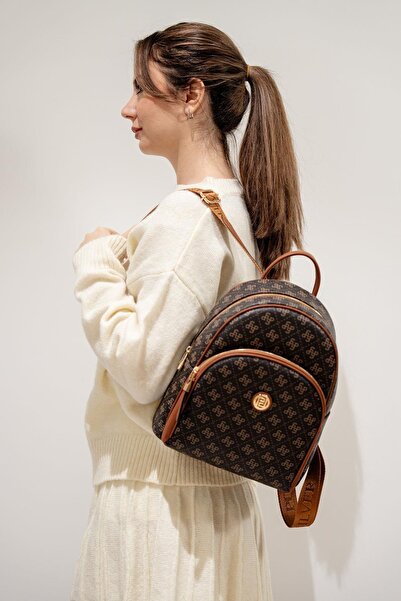 Silver Polo Silver Polo Brown Yellow - Tan Nv1062 Backpack pentru femei