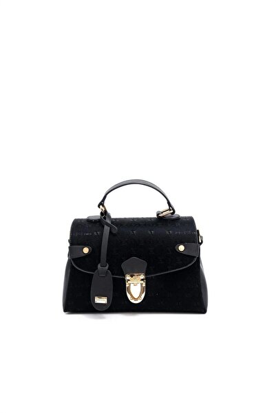 Silver Polo Black - Black Fashion Women's Handbag Sp1159