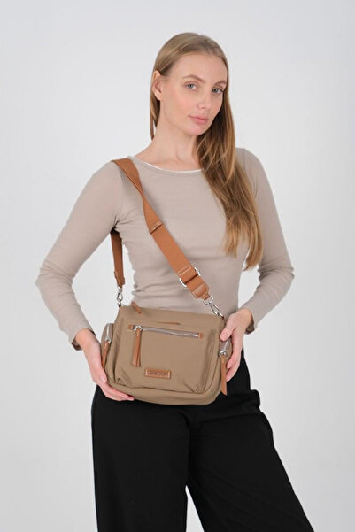 Silver Polo Mink - Tan Satin Women's Crossbody Bag Sp1229