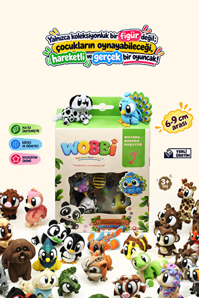 WOBBI MIX Eğitici Oyuncak seti | 6-9cm boyutlarında 10'lu Oyuncak kutusu | Ha...