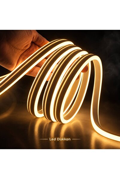 06gemlight 2 Metre 220 Volt Neon LED Günışığı Tak Çalıştır Esnek Şerit Neon L...