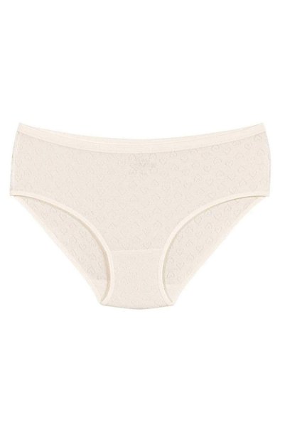 Generic Brand Chiloți Bato pentru femei Star 3592 Ecru Heart Talie înaltă