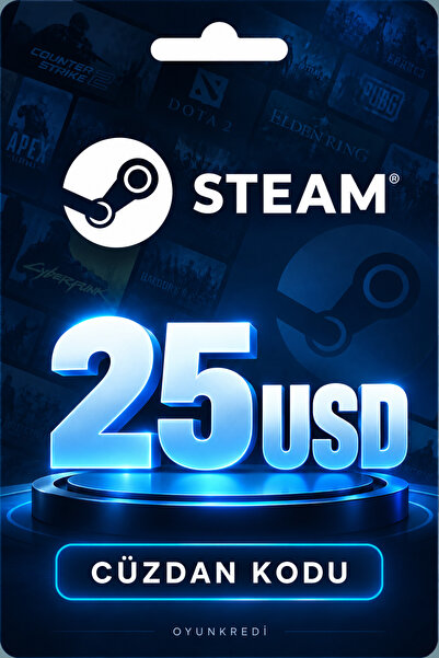 Steam 25 USD Cüzdan Kodu