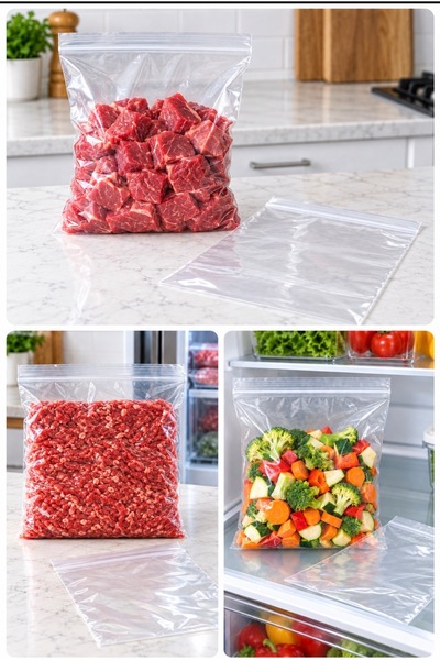 Özkan Ambalaj Temizlik Cabinet Bag \ Refrigerator Bag \ Ziplock Bag 15x18 Cm 100 Pieces