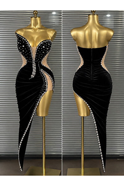 Generic Brand Rochie Cristal de Miezul Nopții