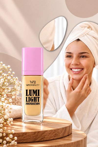 Warda Beauty Lumi Light Liquid Foundation Lightweight Radiant Coverage Natura...
