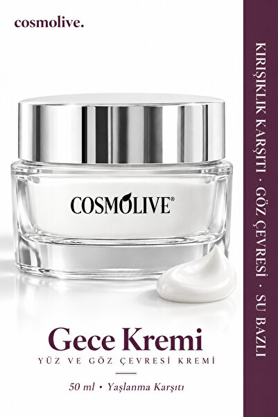 Cosmolive Yaşlanma Ve Kırışıklık Karşıtı Nemlendirici Yüz Göz Çevresi Altı Ci...