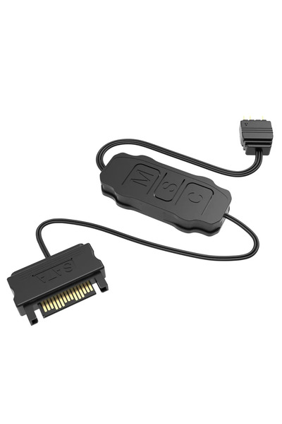 Choice Black 5V 3pin ARGB Controller SATA Power Supply Mini RGB Controller 3P...