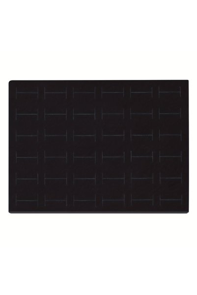 Choice Black 1pc Velvet Rectangle Jewelry Display Tray, Multipurpose Storage ...