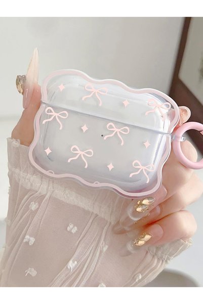 Choice8 for airpods pro Pink Cute Pink Bow Tie Case For Airpods1 Protective F...
