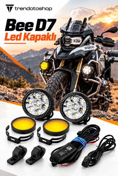 C9 E-Mark Onaylı Motosiklet Led Sis Farı Yüksek Metal Gövde D7 Led Gs Serisi ...