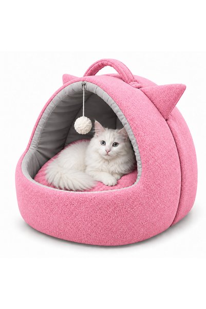 Nerotex Kedi Köpek Yatağı Yuvası Yıkanabilir Kulaklı Neroplrklk2024101